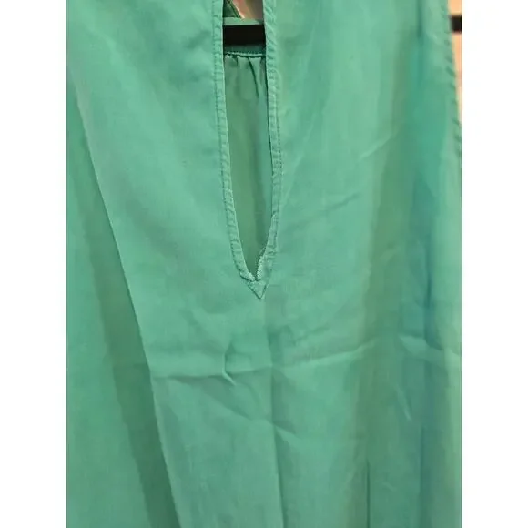 Free People Teal Sleeveless Top Size M Preloved - Picture 7 of 11